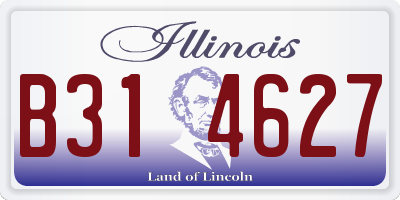 IL license plate B314627