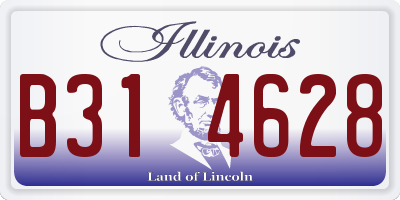 IL license plate B314628