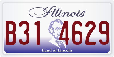 IL license plate B314629