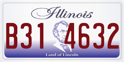 IL license plate B314632