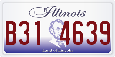IL license plate B314639