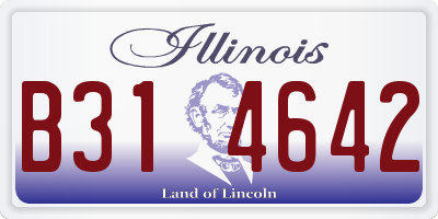 IL license plate B314642