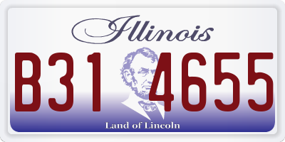 IL license plate B314655