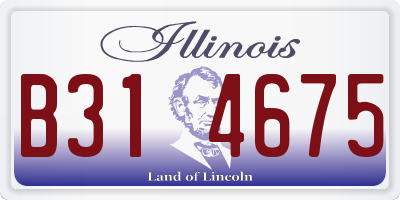 IL license plate B314675