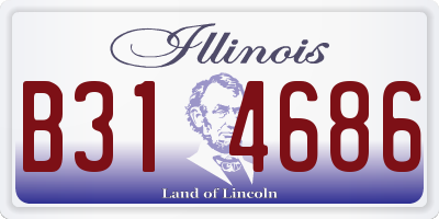 IL license plate B314686