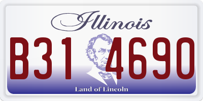 IL license plate B314690