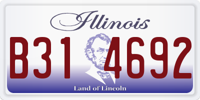 IL license plate B314692