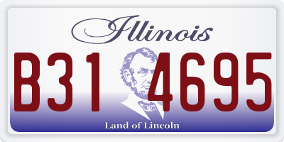 IL license plate B314695