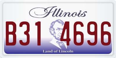 IL license plate B314696
