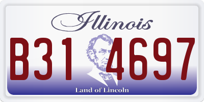 IL license plate B314697