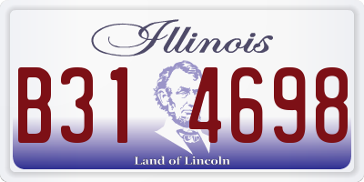 IL license plate B314698