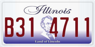IL license plate B314711