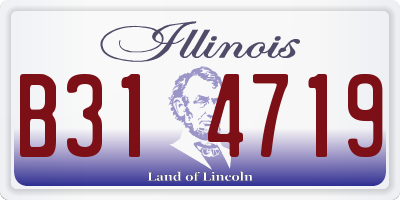 IL license plate B314719