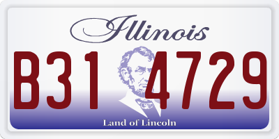 IL license plate B314729