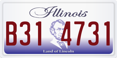 IL license plate B314731