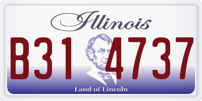 IL license plate B314737