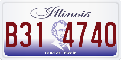 IL license plate B314740