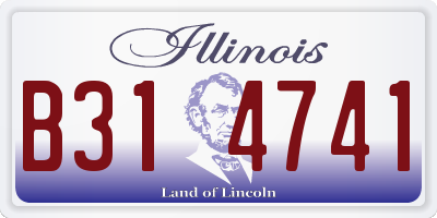 IL license plate B314741