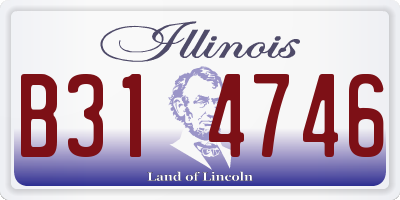 IL license plate B314746