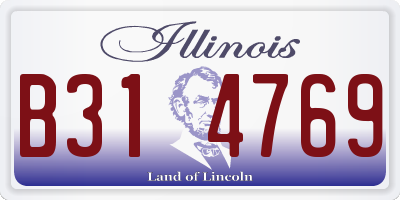 IL license plate B314769