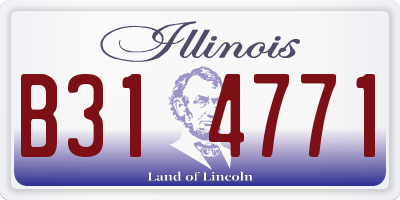 IL license plate B314771