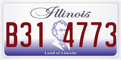 IL license plate B314773