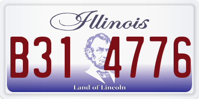 IL license plate B314776