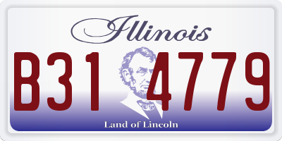 IL license plate B314779