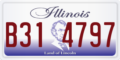 IL license plate B314797