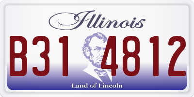 IL license plate B314812