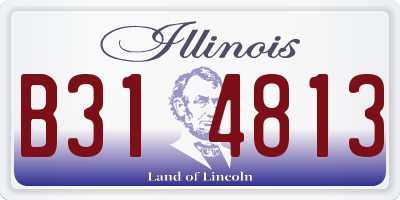 IL license plate B314813
