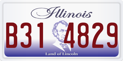 IL license plate B314829