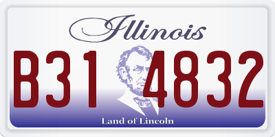 IL license plate B314832