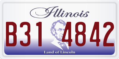 IL license plate B314842