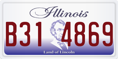 IL license plate B314869
