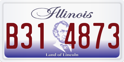 IL license plate B314873