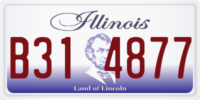 IL license plate B314877
