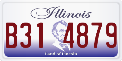 IL license plate B314879