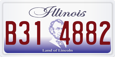 IL license plate B314882