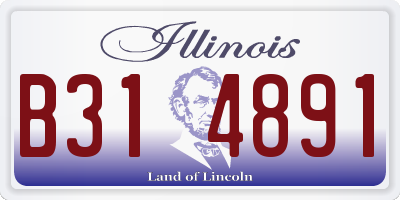 IL license plate B314891
