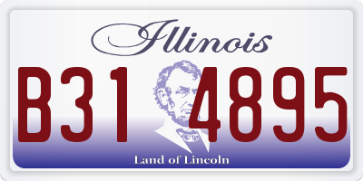 IL license plate B314895