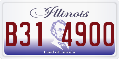IL license plate B314900