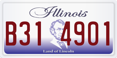 IL license plate B314901