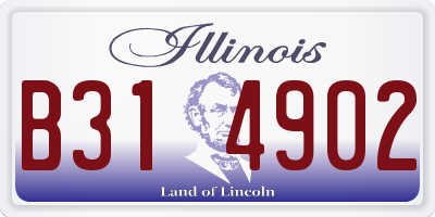 IL license plate B314902
