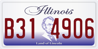 IL license plate B314906