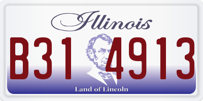 IL license plate B314913