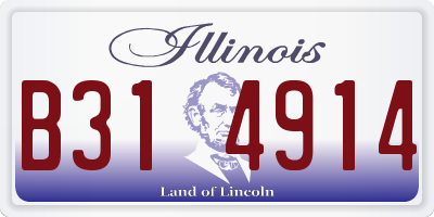 IL license plate B314914