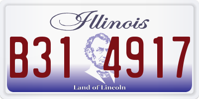 IL license plate B314917