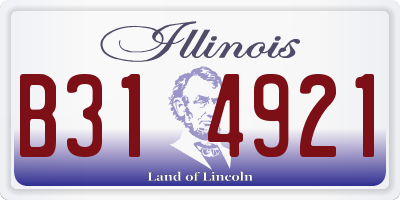 IL license plate B314921