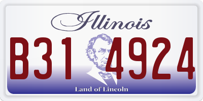 IL license plate B314924